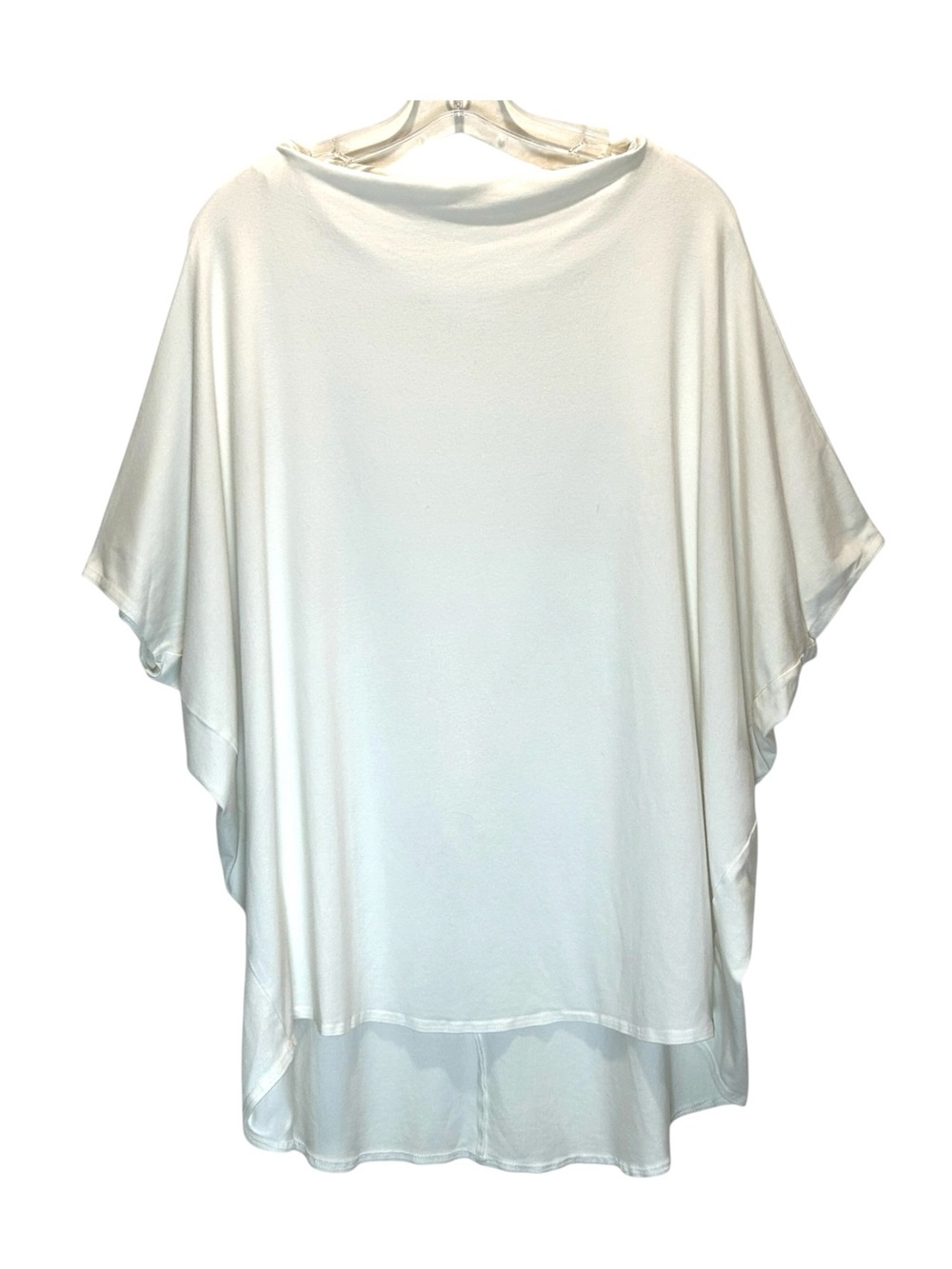 Bryn Walker White Bamboo & Organic Cotton Knit Oversized Batwing Tunic - Small